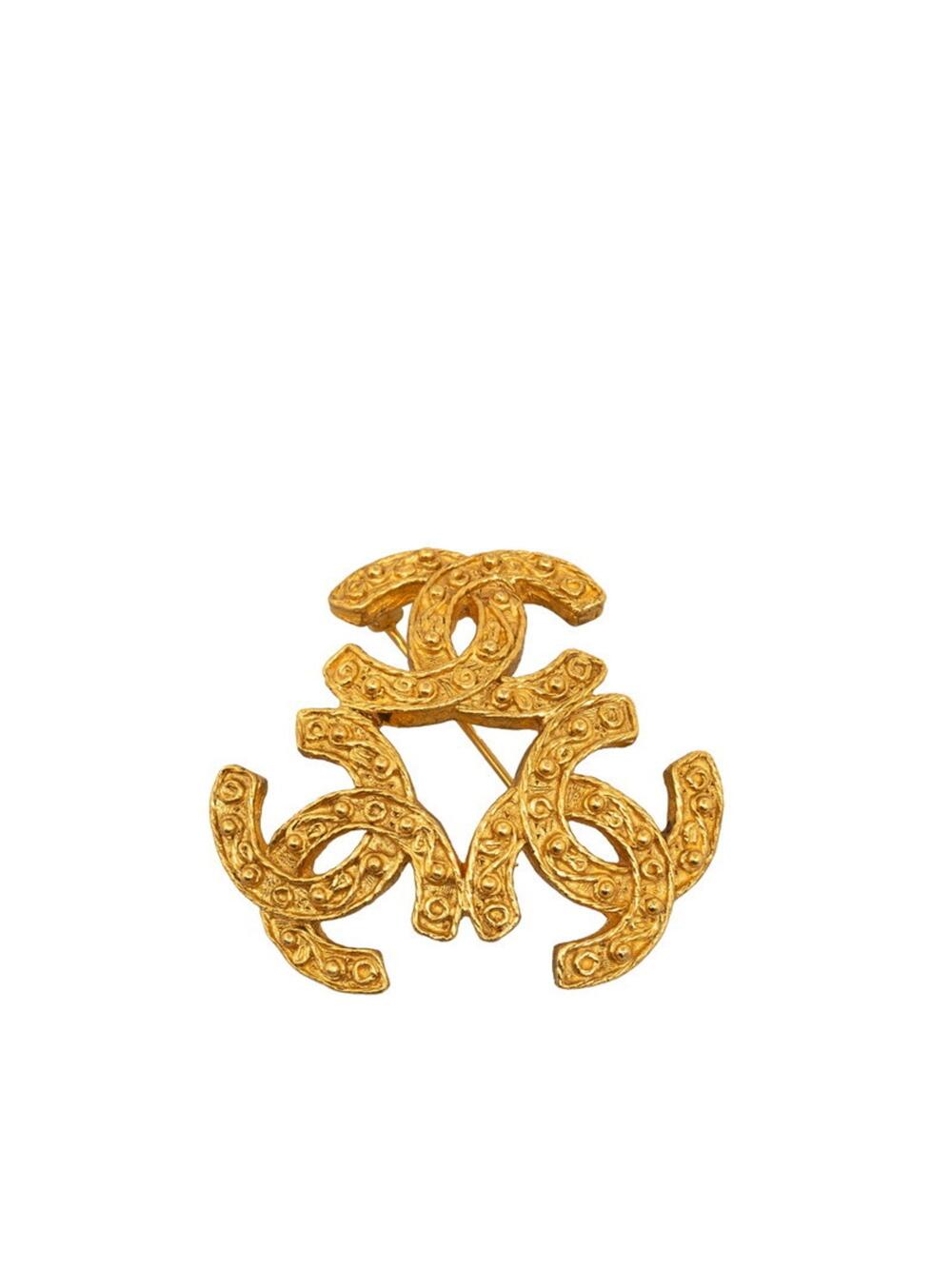 Chanel Cc Logo Brooch Metal #207320C12B